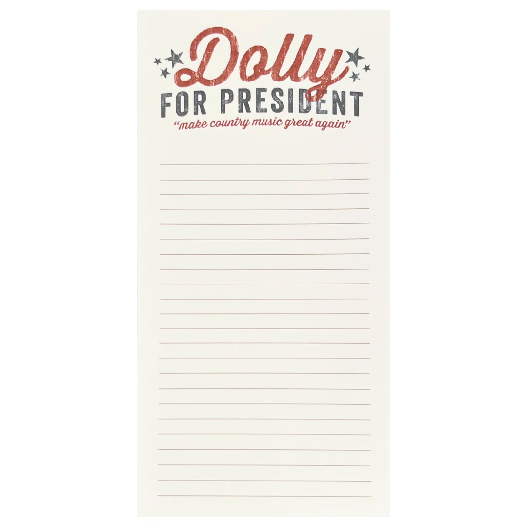 Dolly For President Notepad