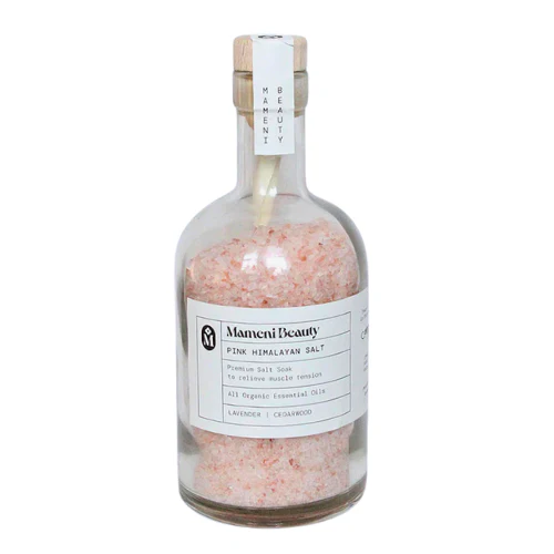 Lavender and Cedarwood Pink Himalayan Salt Soak