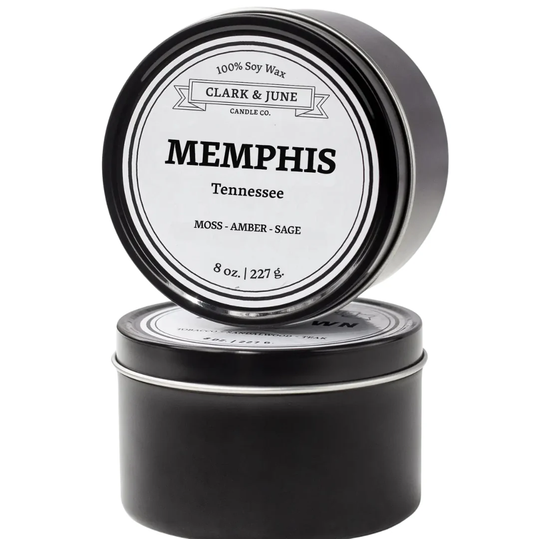 Memphis Tin Candle