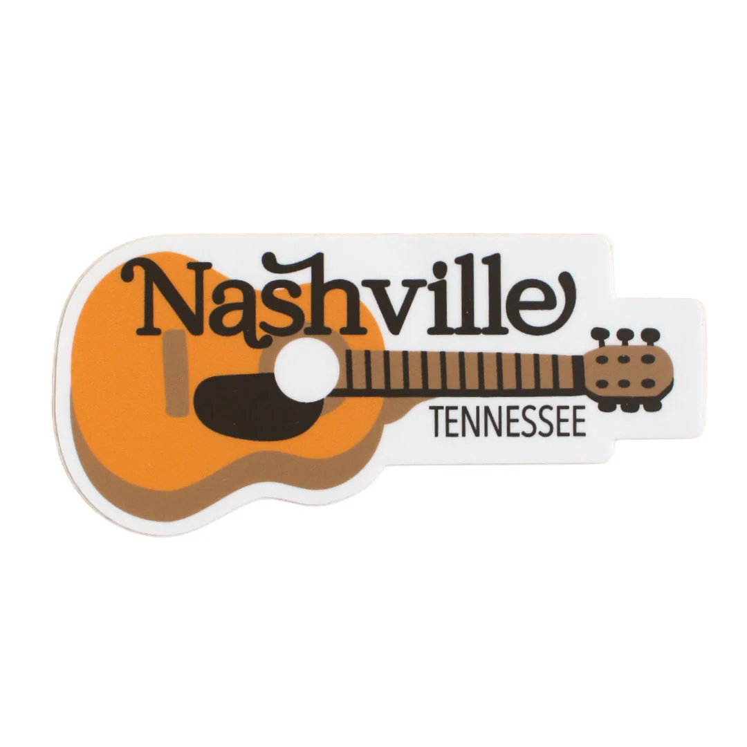 Nashville Guitar Sticker