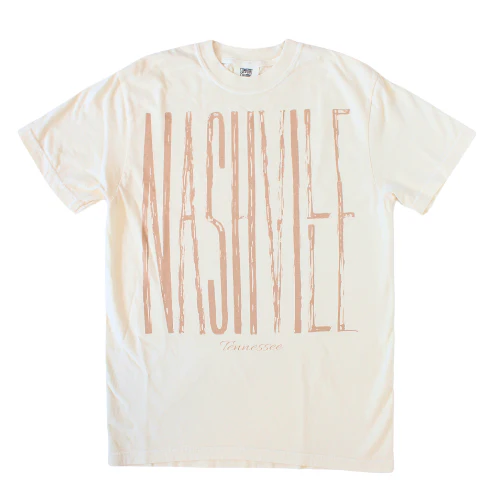 Nashville Tennessee Rustic Cream Shirt